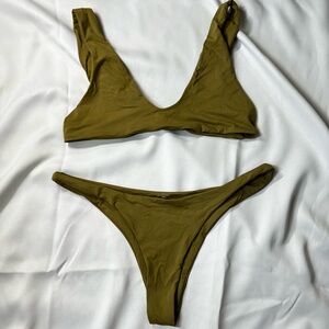 Toast Swim Sage Signature Scoop Bikini Set